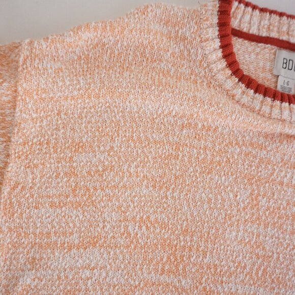 Urban Outfitters BDG Peach Knit Cotton Blend Crewneck Sweater Dress L - Picture 9 of 11